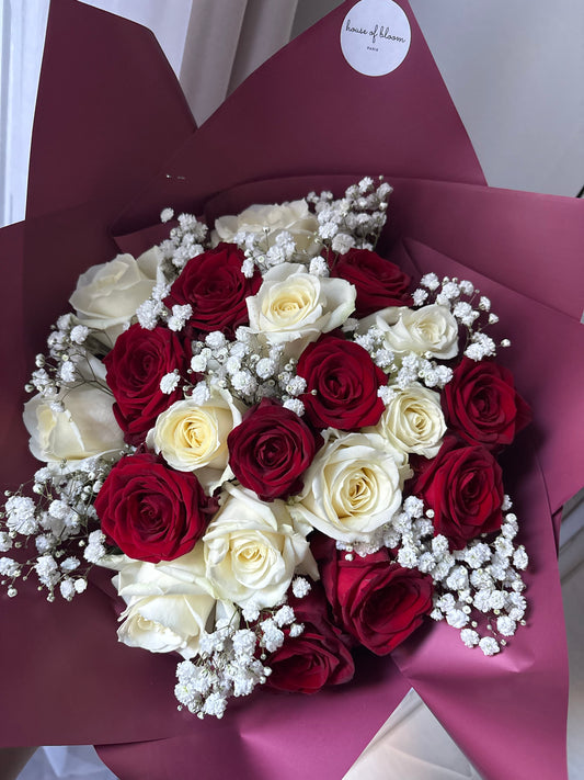 Bouquet Red and White